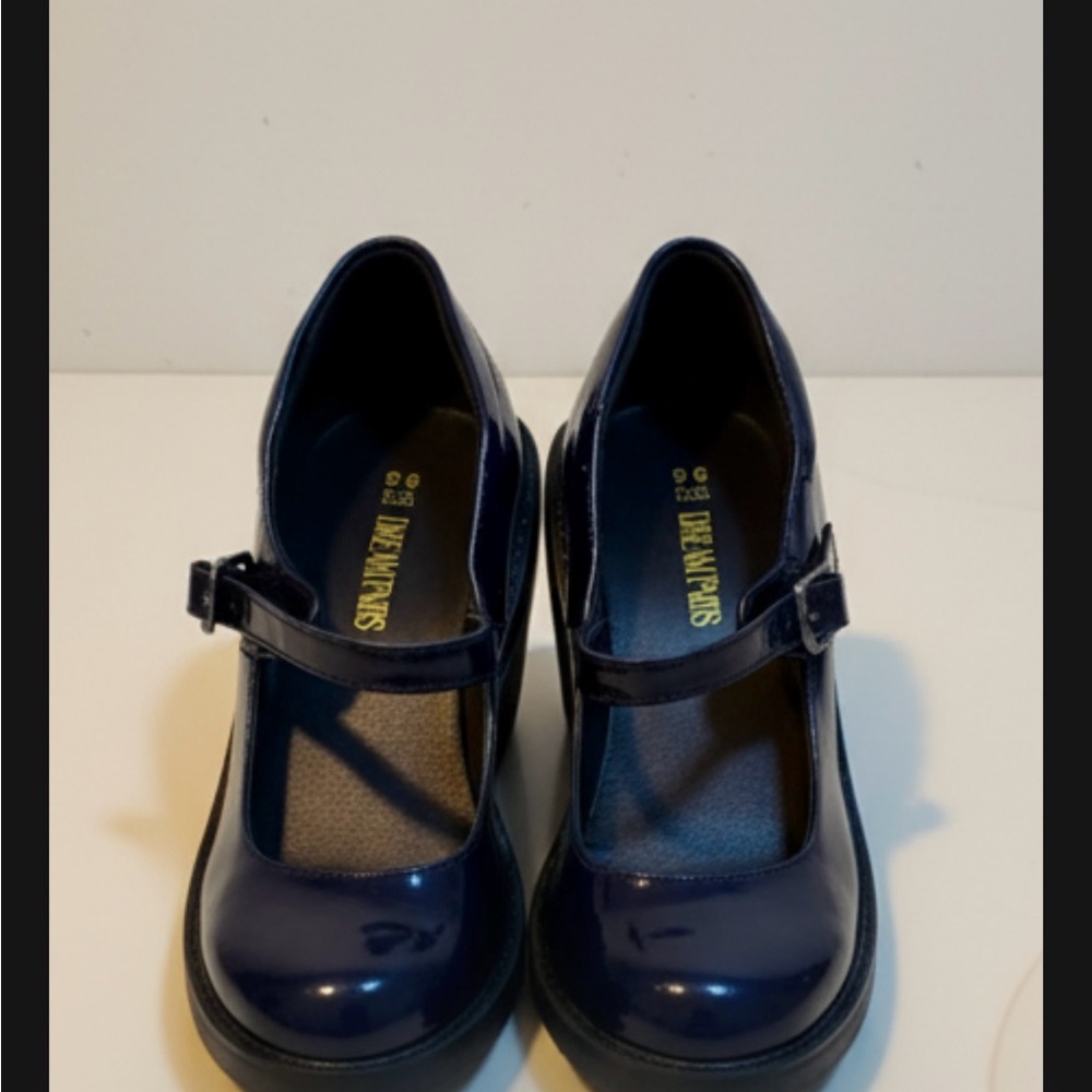 Dream Pairs Women's Navy Mary Jane Flats